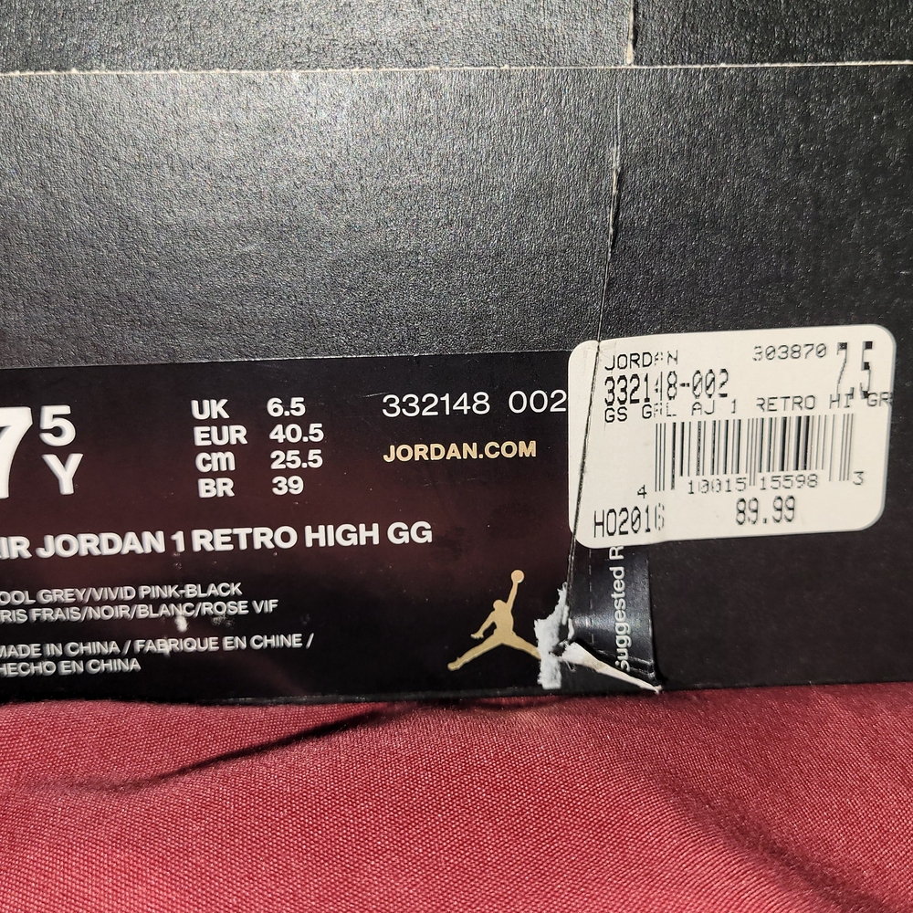 New Jordan Gray and Black Men's Sneakers - Picture 5 of 5